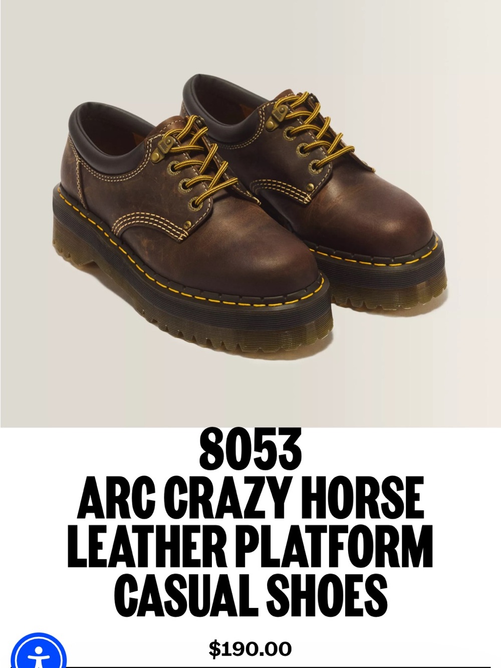 Doc Marten 8053 Crazy Horse